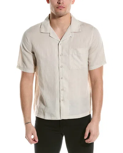 Onia Jack Air Linen-blend Shirt In White