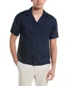 Onia Jack Air Linen-blend Shirt In Deep Navy