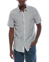 Onia Jack Air Linen-blend Shirt In Blue