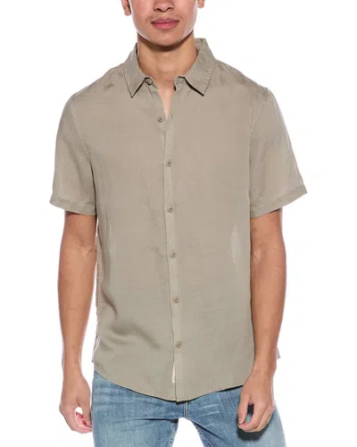 Onia Jack Air Linen Shirt In Brown