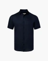 Onia Jack Air Linen Shirt In Deep Navy