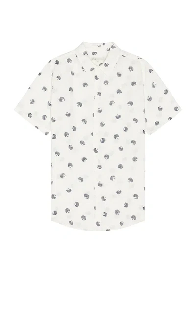 Onia Jack Air Linen Shirt In Off White