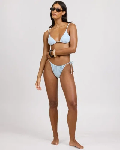 Onia Jolie Bikini Top Baby Blue In White