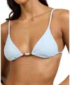 Onia Jolie Bikini Top Baby Blue In White