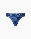 Onia Karina Palm Bikini Bottoms In Deep Ultrmarine