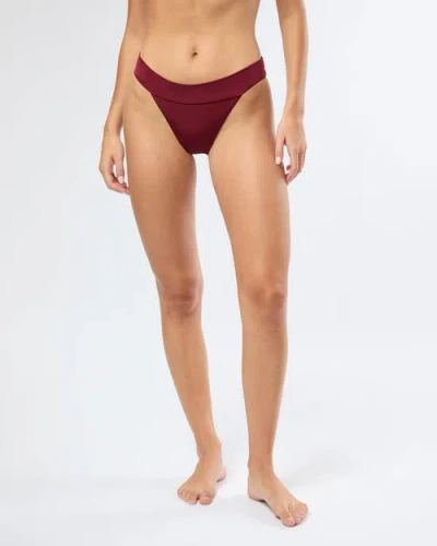 Onia Karina Bikini Bottom In Pomegranate
