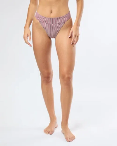 Onia Karina Bikini Bottom In Pomegranate/wht