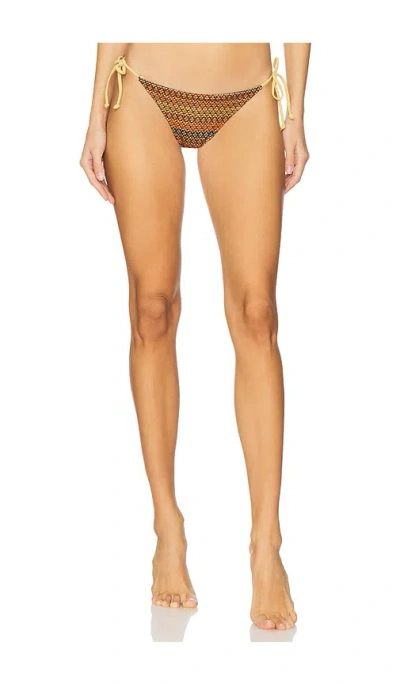 Onia Kate Bikini Bottom In Pale Gold Multi