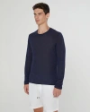 Onia Kevin Crewneck Linen Sweater In Blue