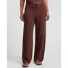 Onia Knit Drawstring Pant In Brown In Multi