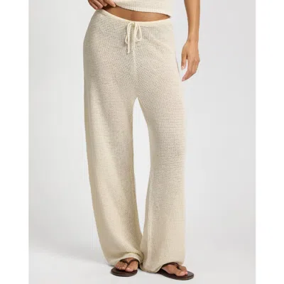 Onia Knit Drawstring Pant In White