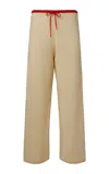 Onia Knit Linen Wide-leg Pants In Neutral