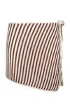 Onia Knitted Linen Mini Sarong In Brown