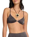 Onia Liana Bikini Top In Gray