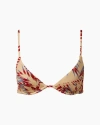Onia Liana Bikini Top In Tan Multi