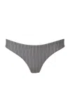 Onia Lily Bikini Bottom In Deep Navy/white