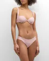 Onia Lily Striped Bikini Bottoms In Rosettewhite
