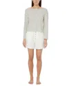 ONIA ONIA LINEN-BLEND JERSEY BOATNECK TOP