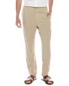 Onia Stretch Linen Pull-on Pant In Gold