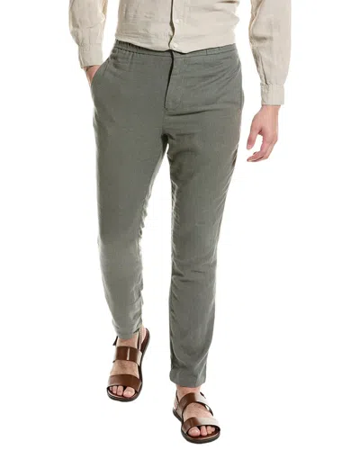 Onia Linen-blend Pant In Green