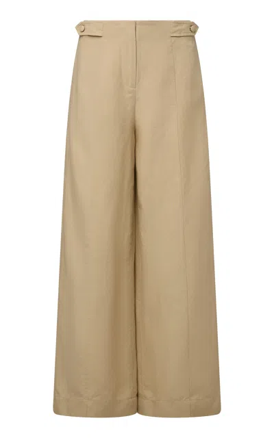 ONIA LINEN-BLEND PANTS