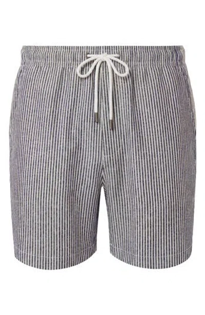 Onia Linen Blend Pull-on Shorts In Multi