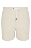 Onia Linen Blend Pull-on Shorts In Neutral