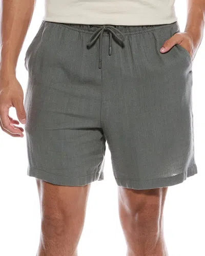 Onia Linen-blend Short In Gray