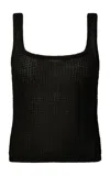 Onia Linen-blend Top In Black