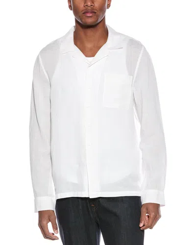 ONIA LINEN-BLEND WOVEN SHIRT