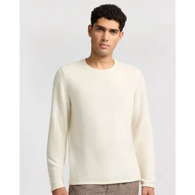 Onia Linen Cashmere Rollneck Sweater In White