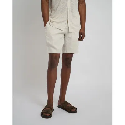 ONIA ONIA LINEN FIXED-WAIST SHORT