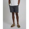 Onia Linen Fixed-waist Short In Blue