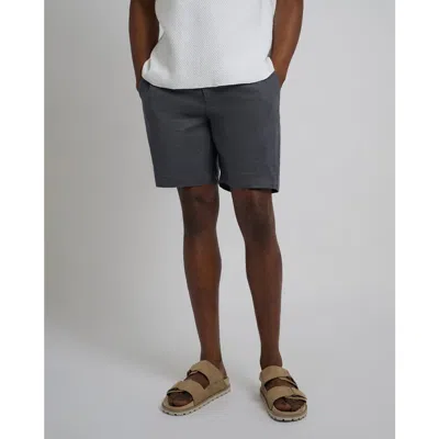 Onia Linen Fixed-waist Short In Blue