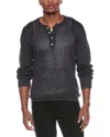 Onia Linen Henley Sweater In Gray