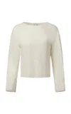 Onia Linen Jersey Boatneck Top In White