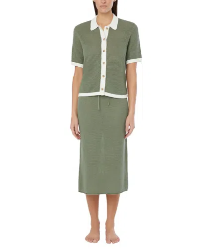 ONIA LINEN KNIT BUTTON UP
