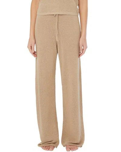 Onia Linen Knit Drawstring Pant In Neutral