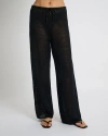 Onia Linen Knit Drawstring Pant In Black