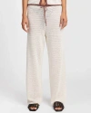 Onia Linen Knit Drawstring Pant In Gray