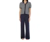 Onia Linen Knit Drawstring Pant In Deep Navy In Blue