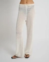 Onia Linen Knit Drawstring Pant In White