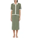 Onia Linen Knit Button Up