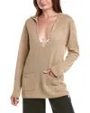 ONIA ONIA LINEN KNIT V-NECK HOODIE
