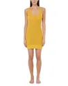 Onia Linen Knit V-neck Mini Dress