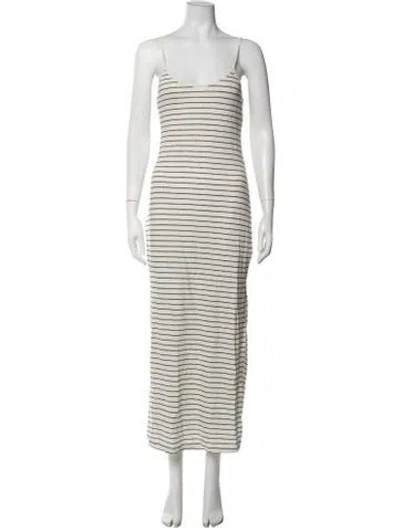 Pre-owned Onia Linen Long Dress W/ Tags In Neutrals