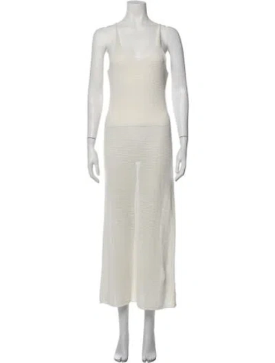 Pre-owned Onia Linen Long Dress W/ Tags In Neutrals