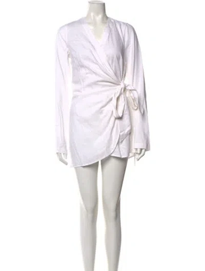 Pre-owned Onia Linen Mini Dress W/ Tags In Neutral