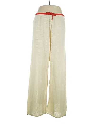 Pre-owned Onia Linen Pants In Ivory