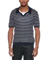Onia Linen Polo Shirt In Blue